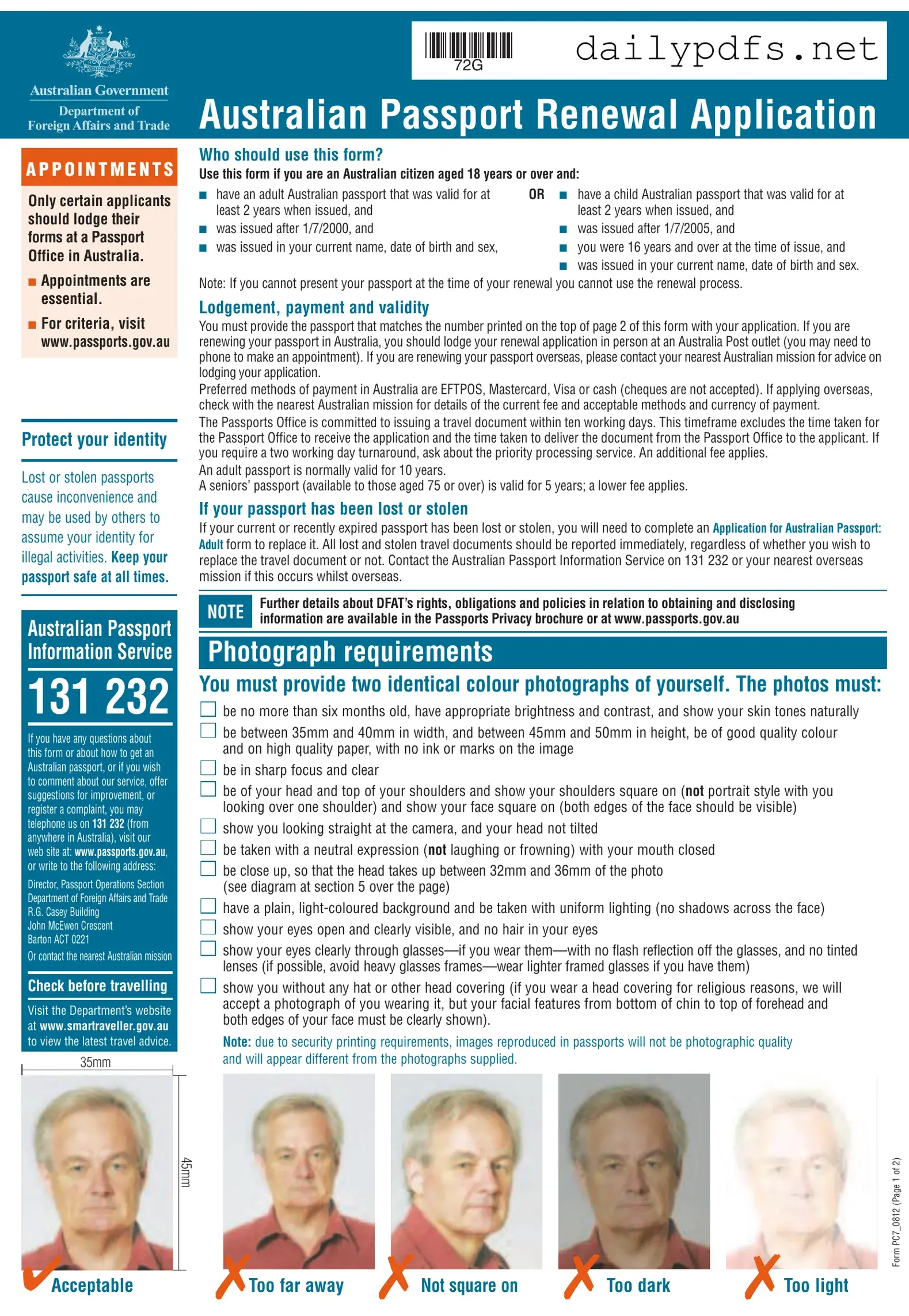 Fill Out Your Australian Passport Renewal Form