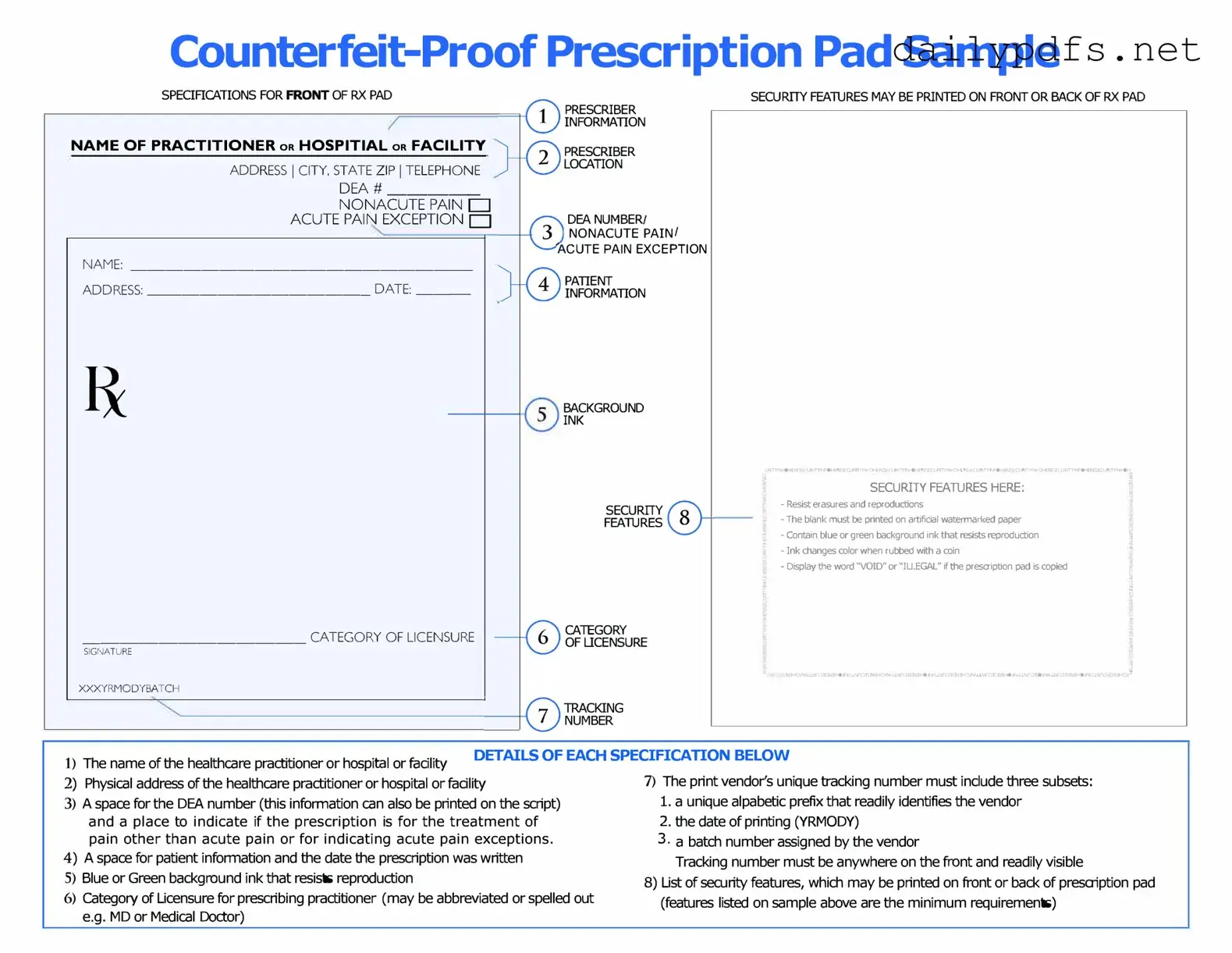Fill Out Your Prescription Pad Form