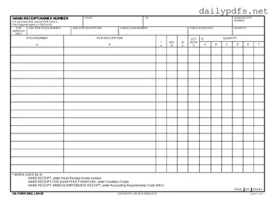 Fill Out Your Da Form