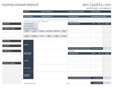 Fill Out Your Roofing Estimate Form
